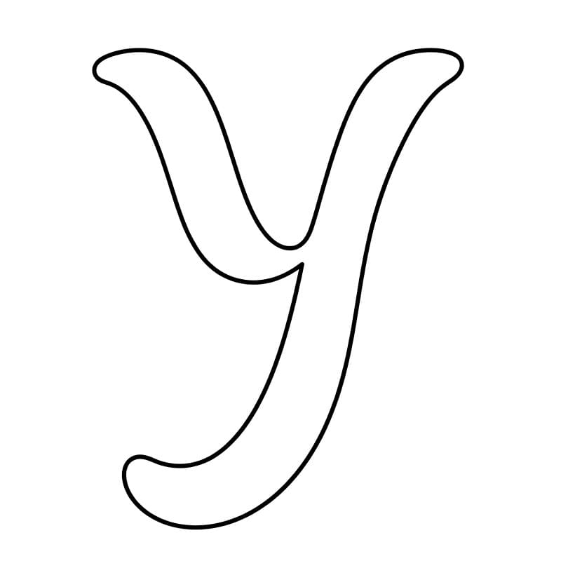 Huruf Y yang ditulis tangan
