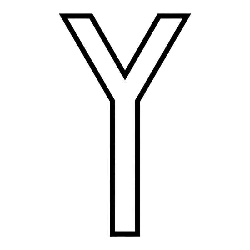 Huruf Y yang tinggi