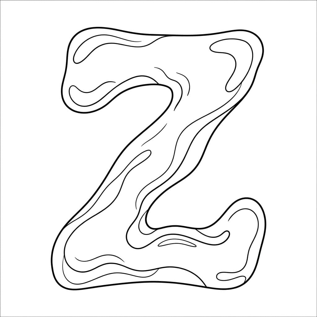 Huruf Z dalam bentuk air