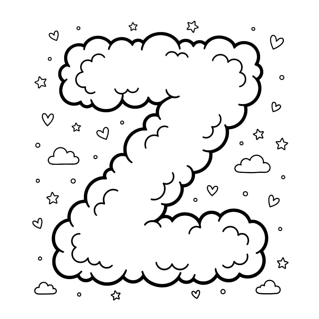 Huruf Z gelombang langit