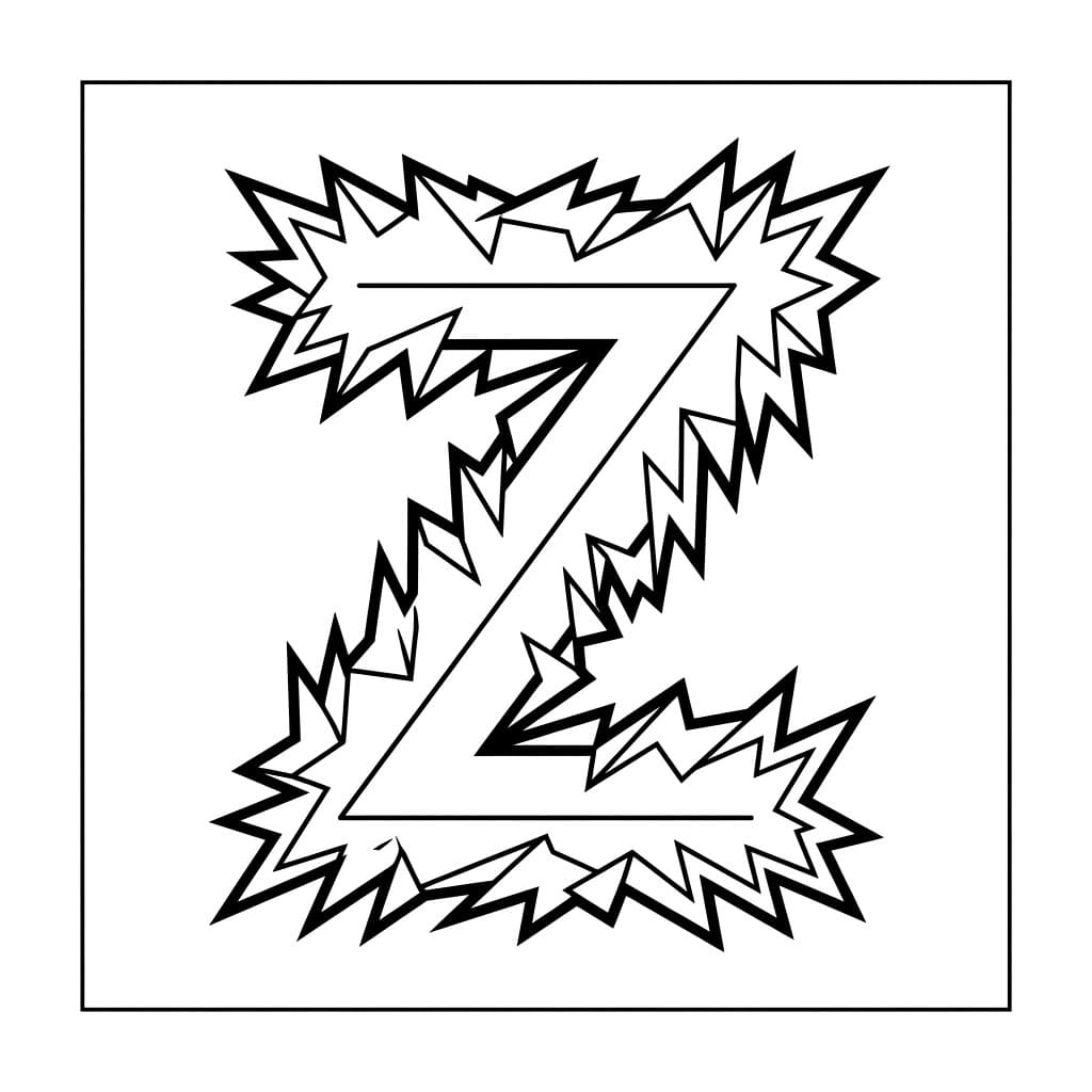 Huruf Z memiliki duri jarang