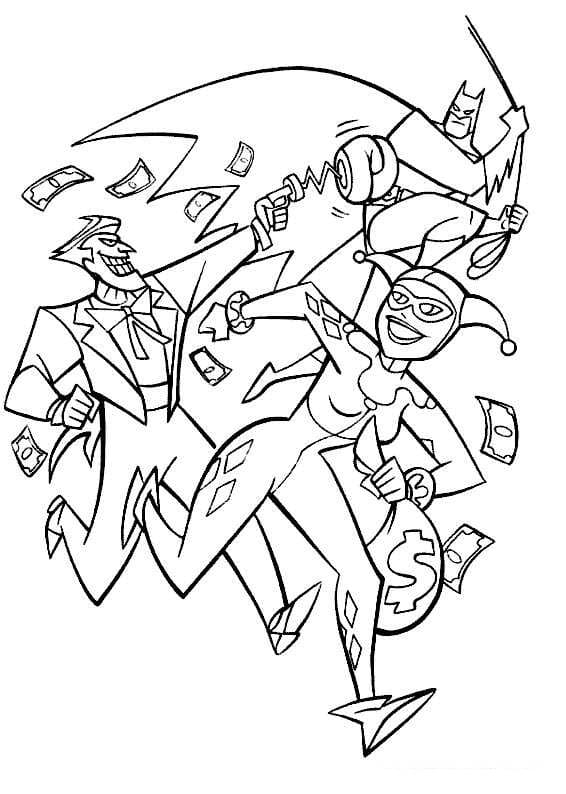 Joker, Harley Quinn dan Batman