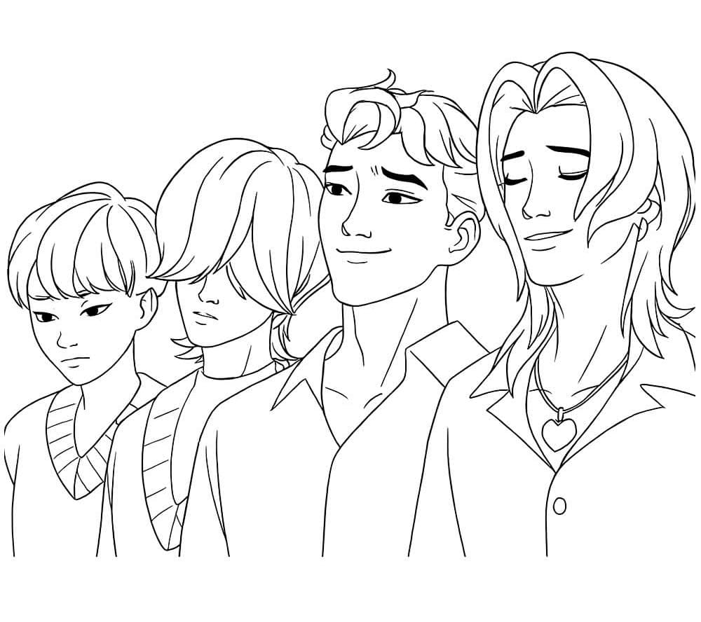 Karakter dari Saja Boys