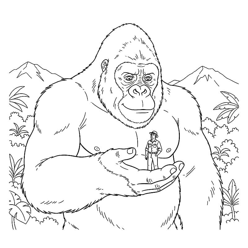 King Kong bersama orang-orang