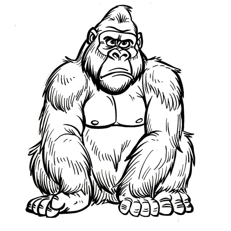 King Kong sedang marah