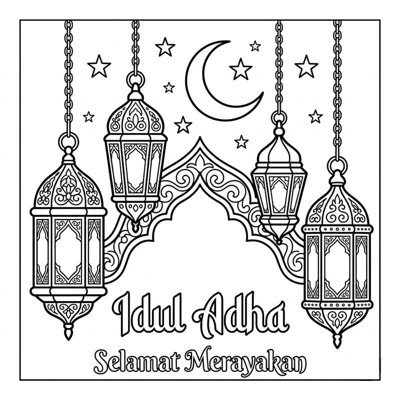 Lampu Malam Idul Adha