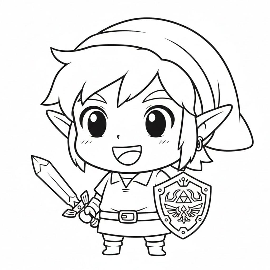 Link Chibi yang Tersenyum