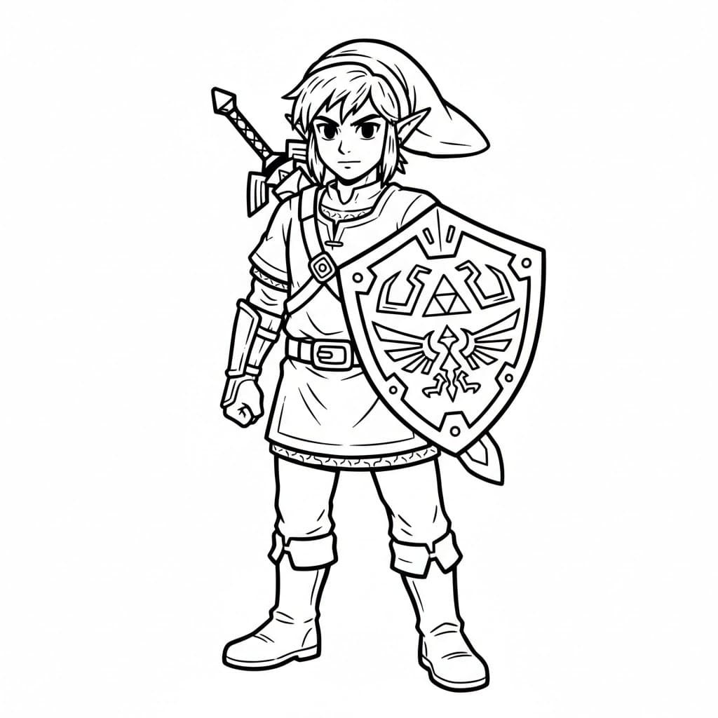 Link dengan Perisai Hylian