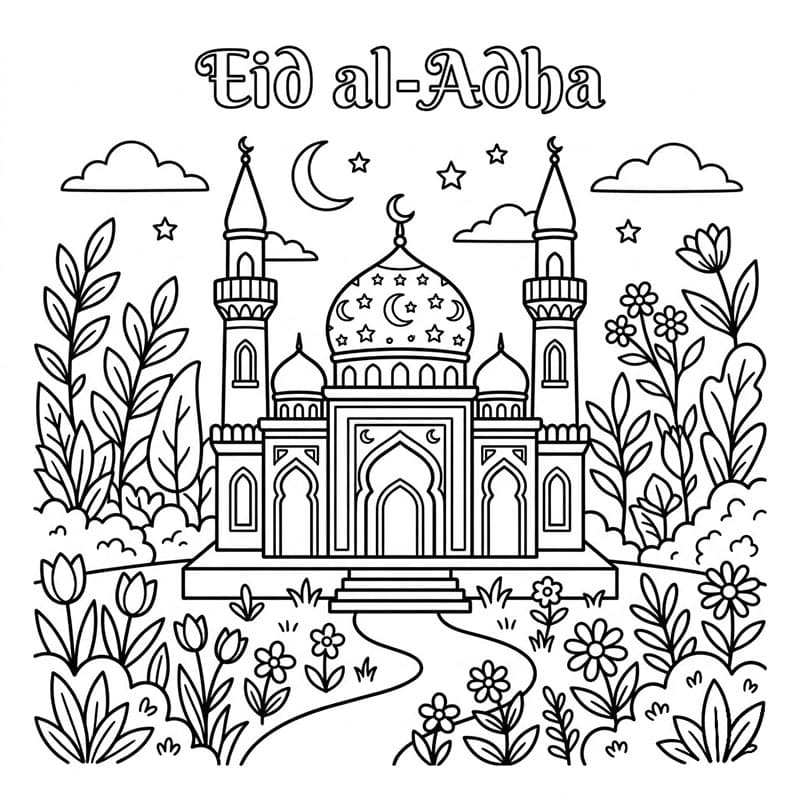 Masjid di Taman Idul Adha