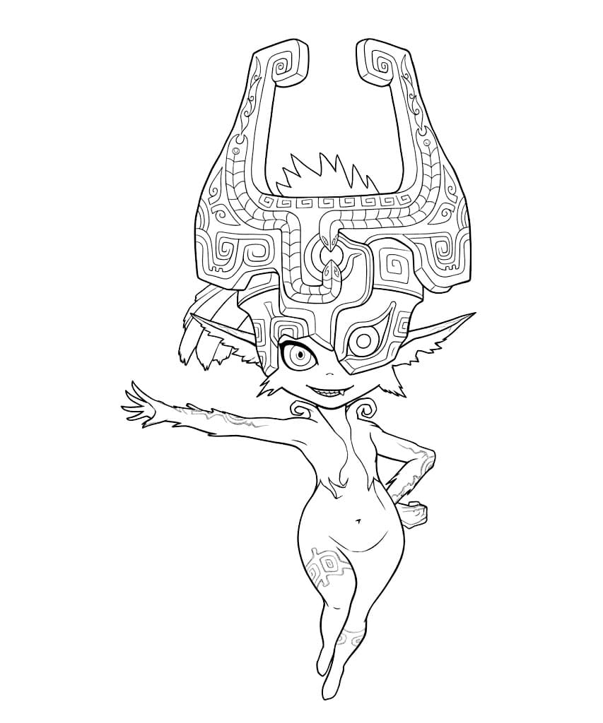 Midna Zelda yang Tersenyum