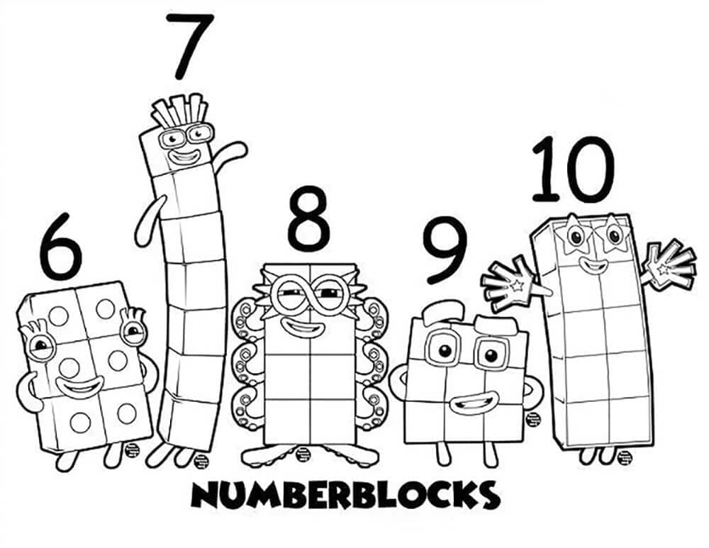 Numberblocks 6 - 10