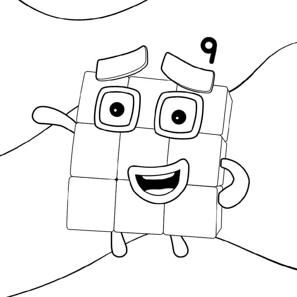 Numberblocks 9