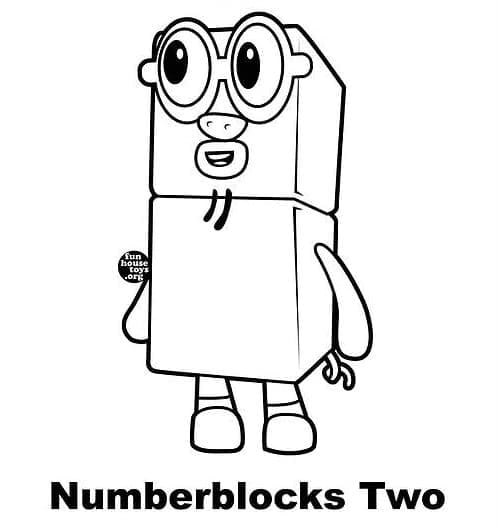 Numberblocks Angka 2