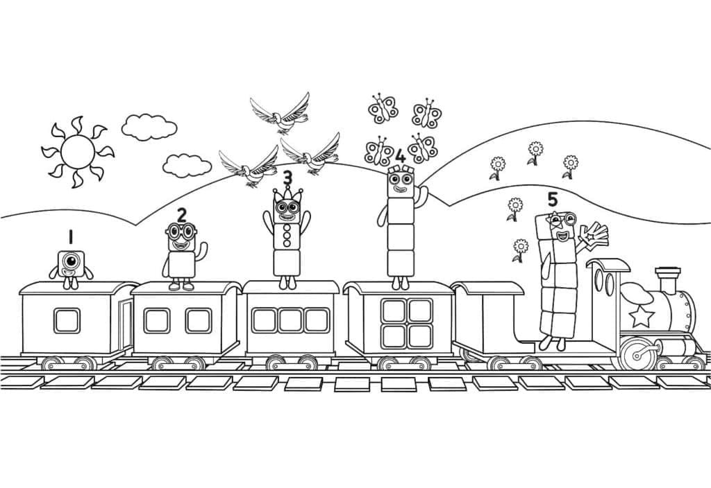 Numberblocks yang dapat dicetak