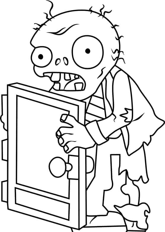 Plants vs Zombies Zombie Pintu Kawat