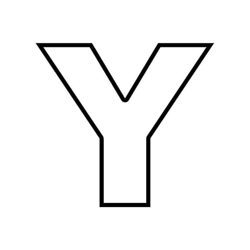 Simple Letter Y