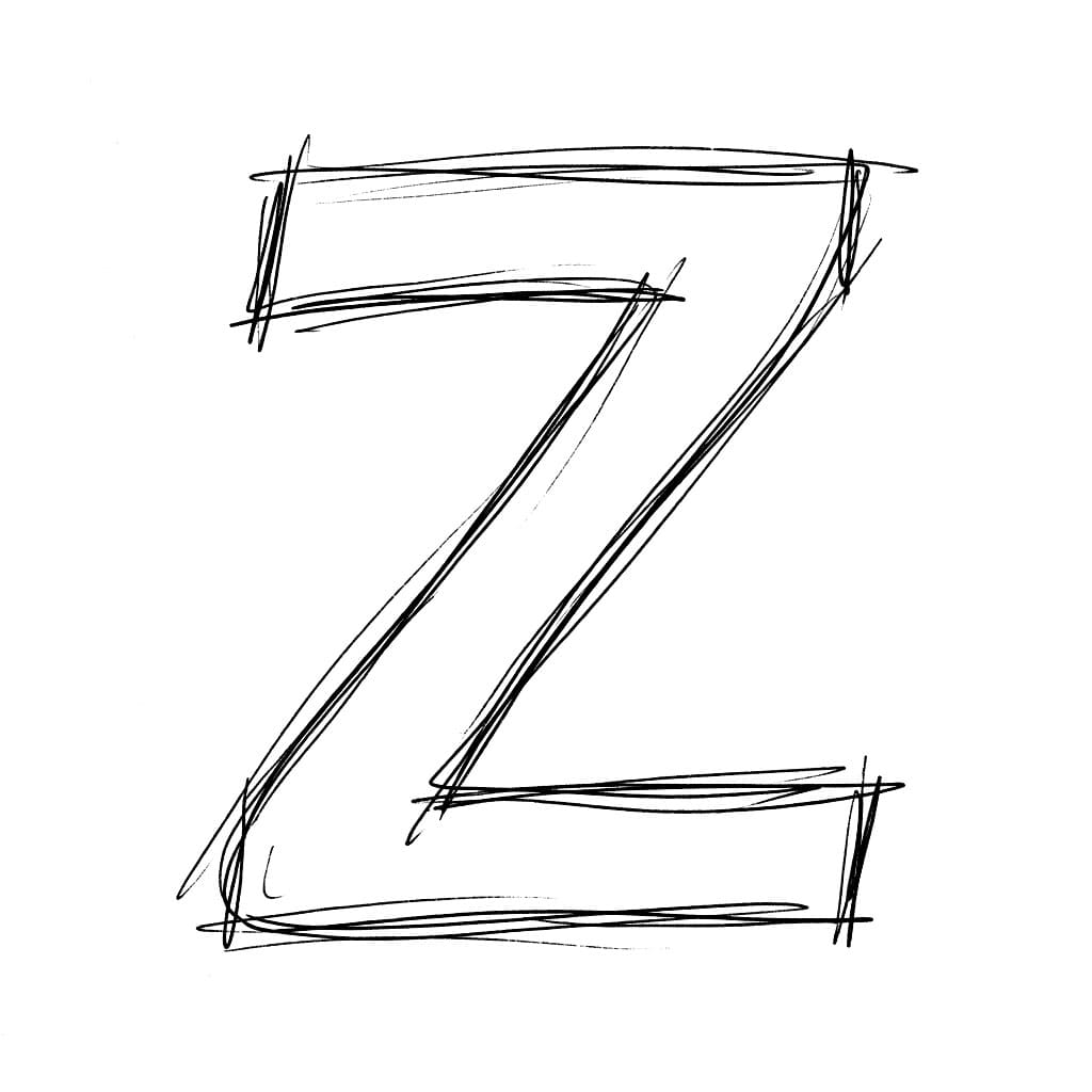 Sketsa huruf Z
