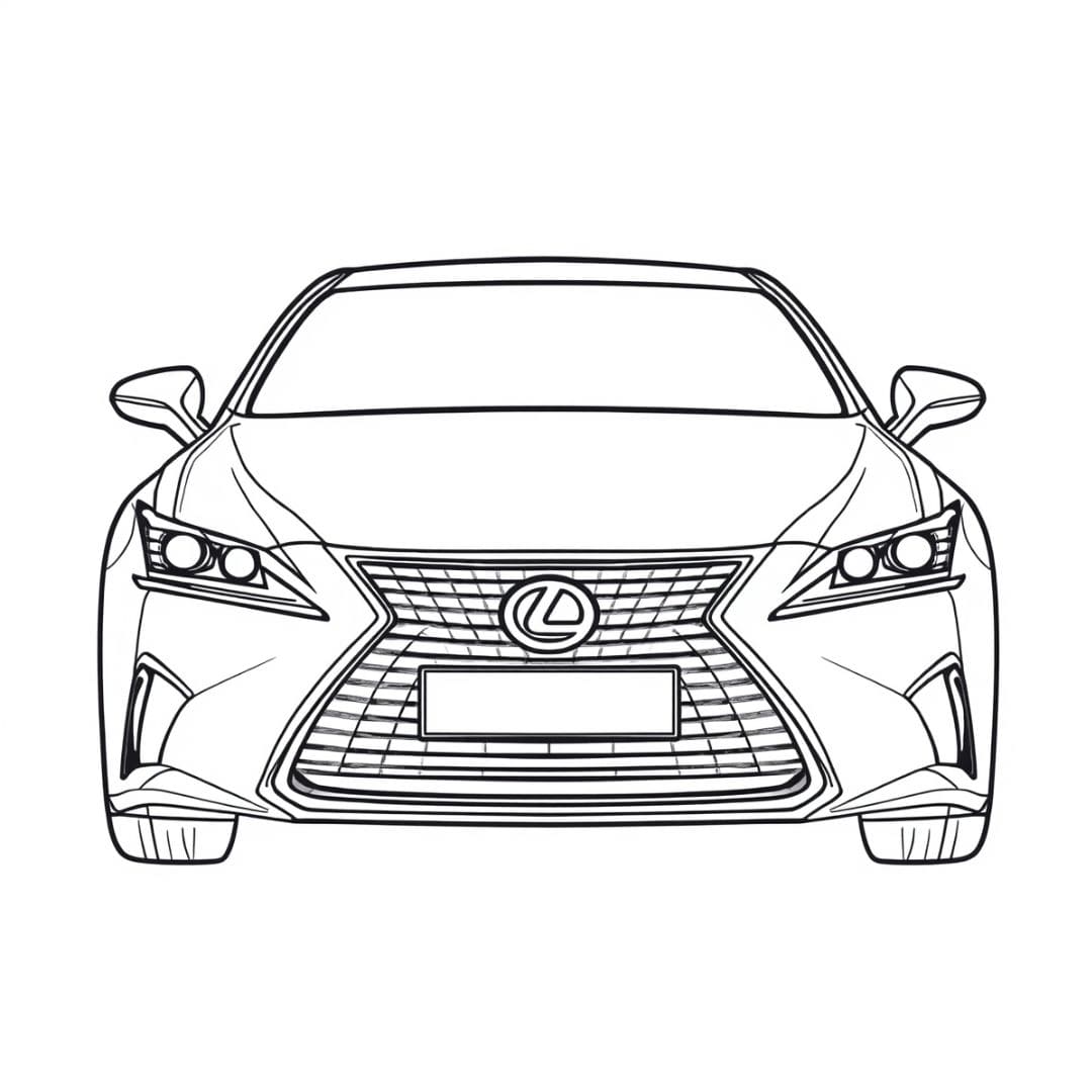 Tampilan depan Lexus