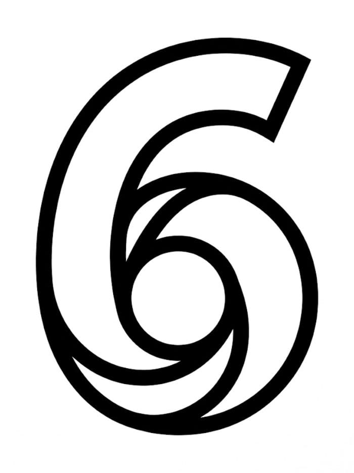 Abstrak Angka 6