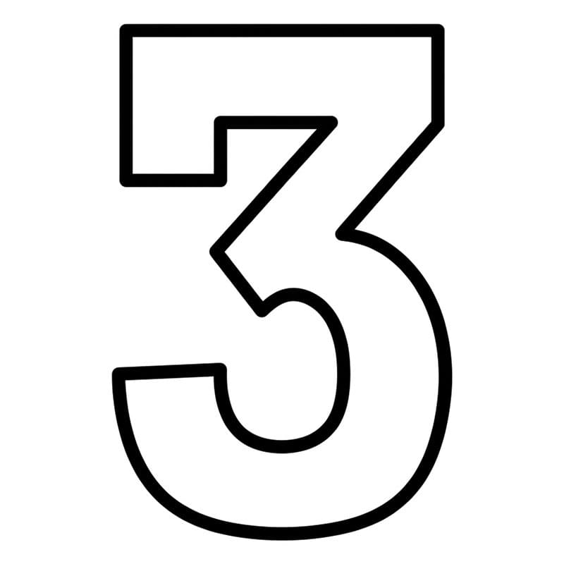 Angka 3 geometris