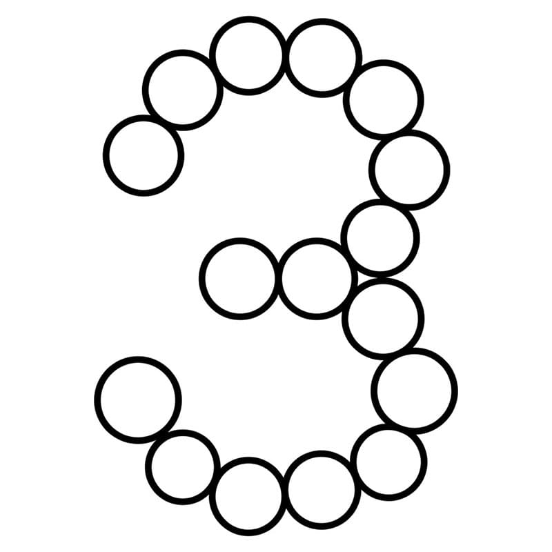 Angka 3 polkadot