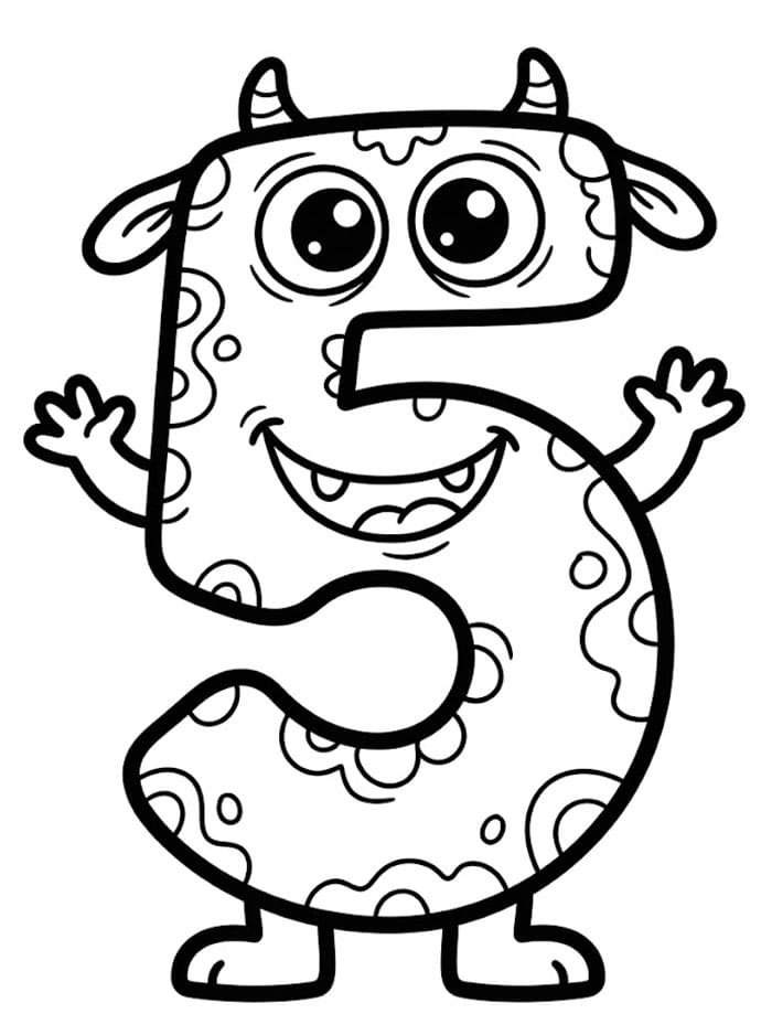 Angka 5 Monster