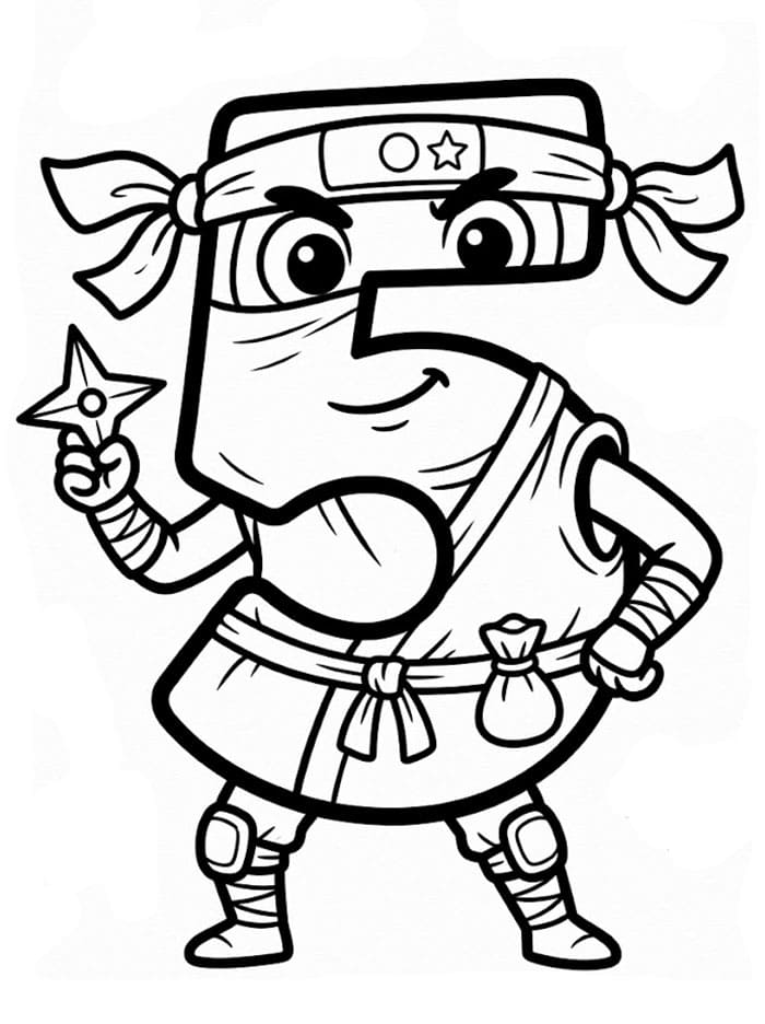Angka 5 Ninja