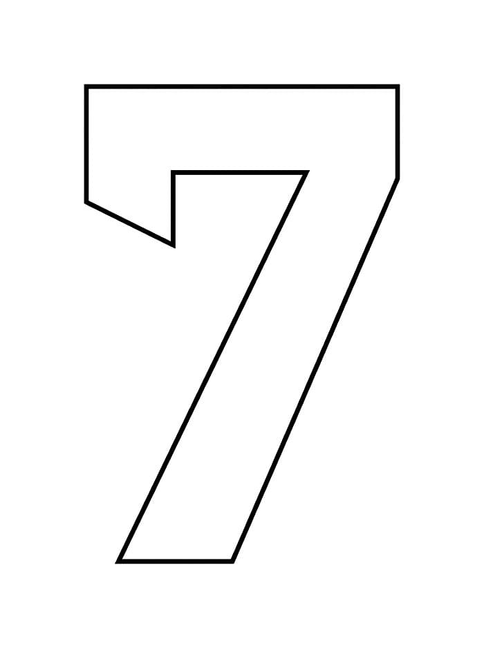 Angka 7 Geometris