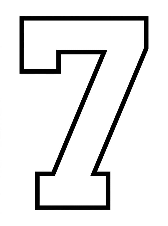 Angka 7 Jersey Tim