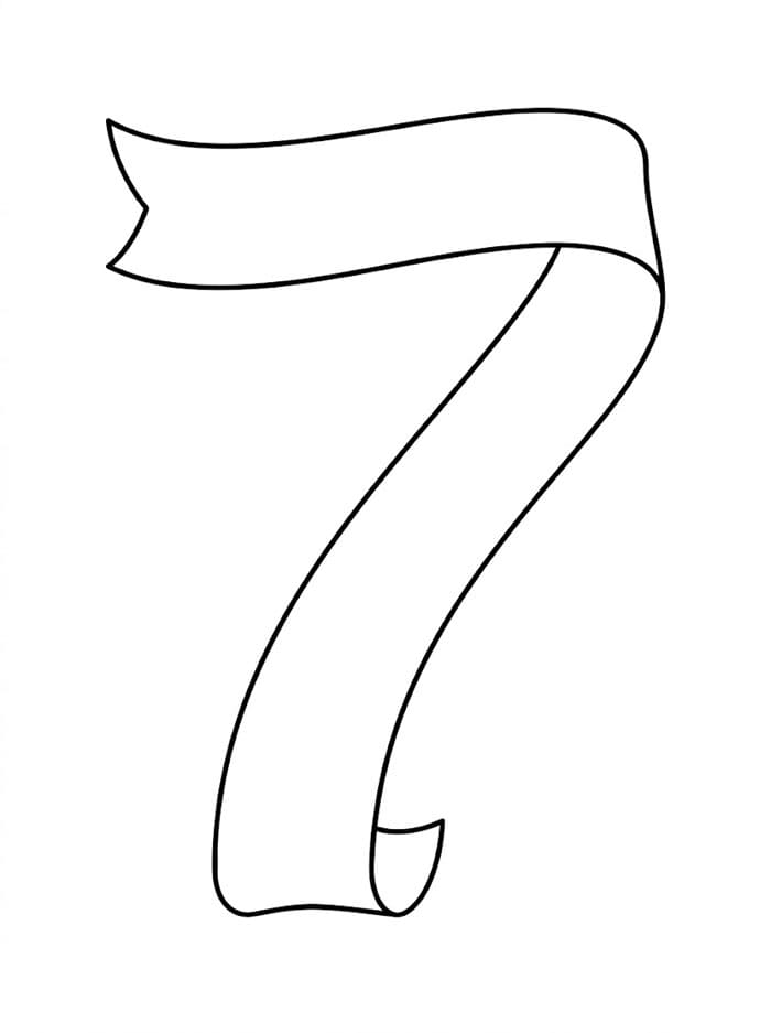 Angka 7 Pita Lipat