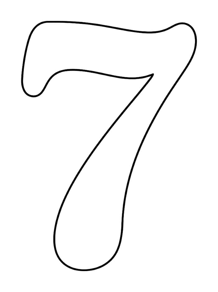 Angka 7 Tepi Oval