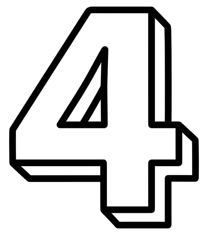 Bayangan Angka 4