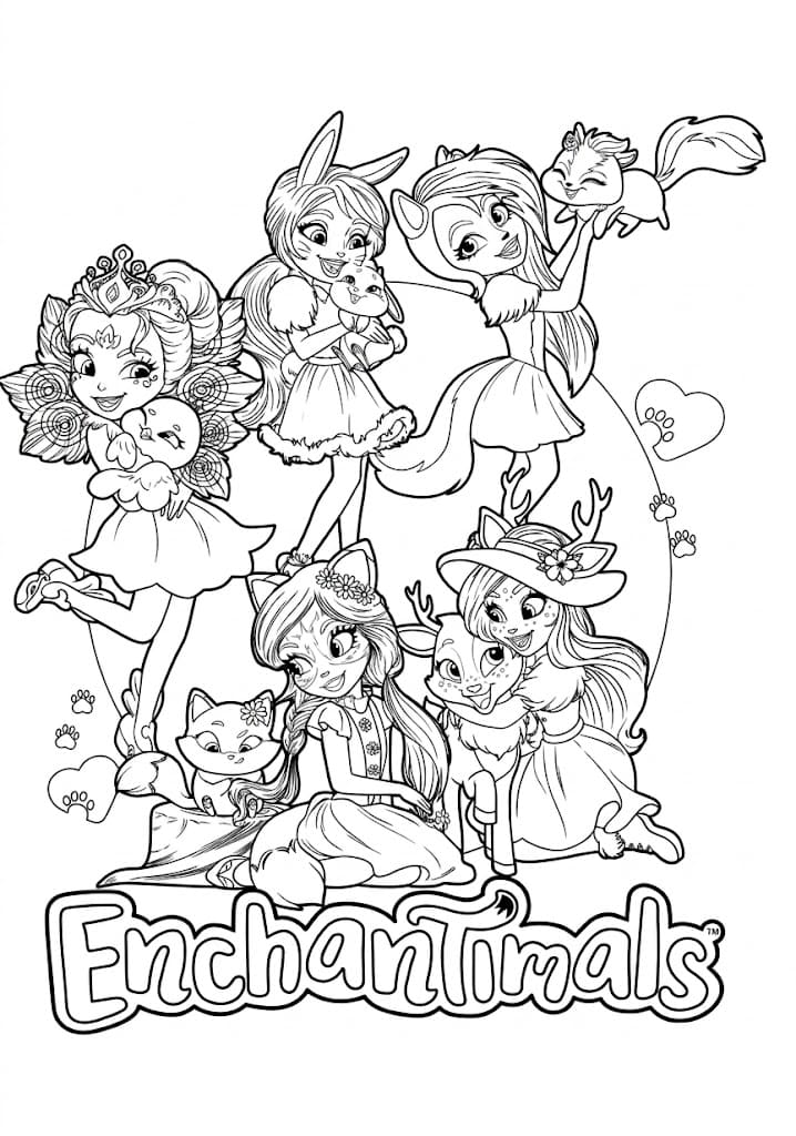 Cetakan gratis Enchantimals