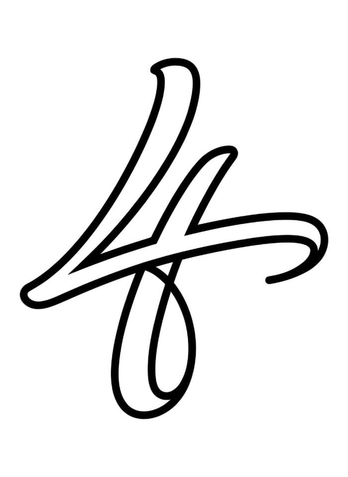 Gambar Angka 4