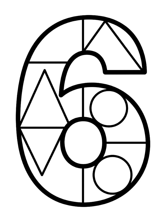 Geometri Angka 6
