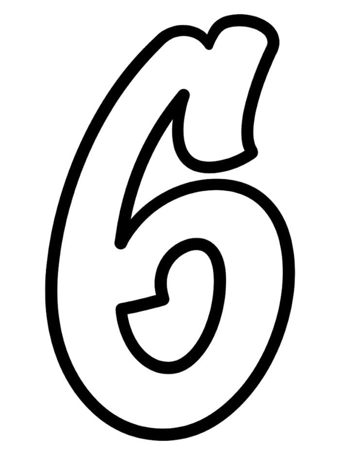 Grafiti Angka 6 gambar