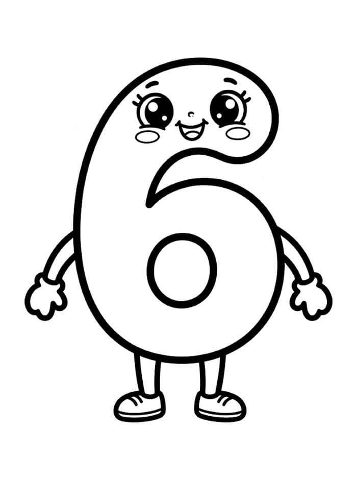 Kartun Bahagia Angka 6