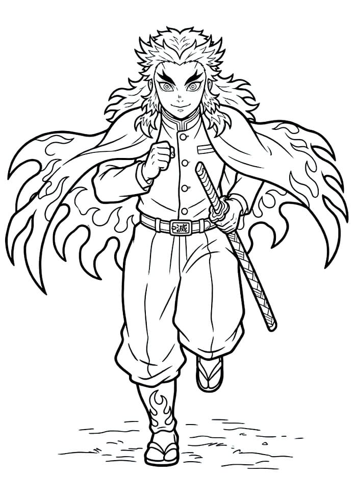 Kyojuro Rengoku Berlari