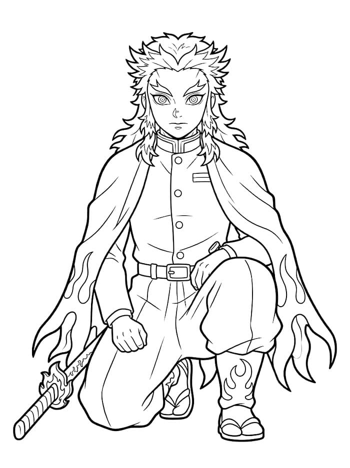 Kyojuro Rengoku Berlutut