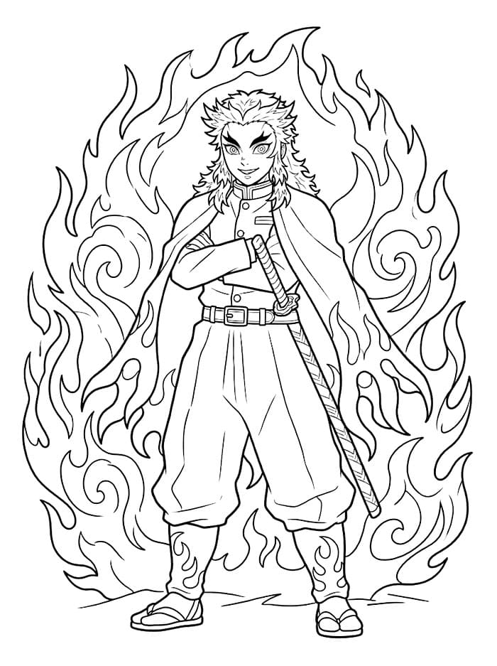 Kyojuro Rengoku Latar Belakang Api