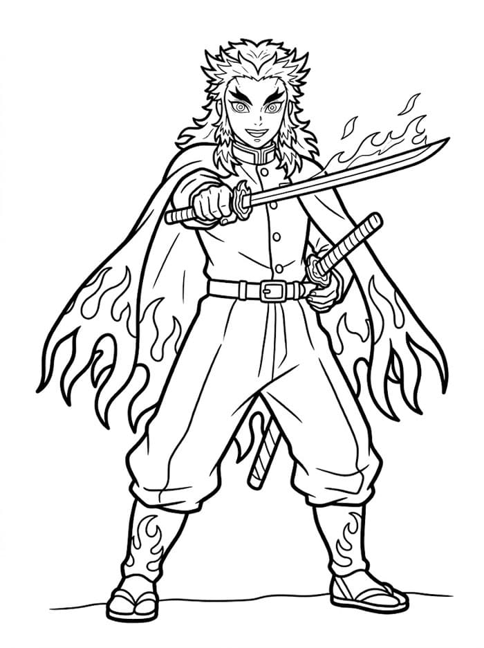 Kyojuro Rengoku Menunjuk Pedang