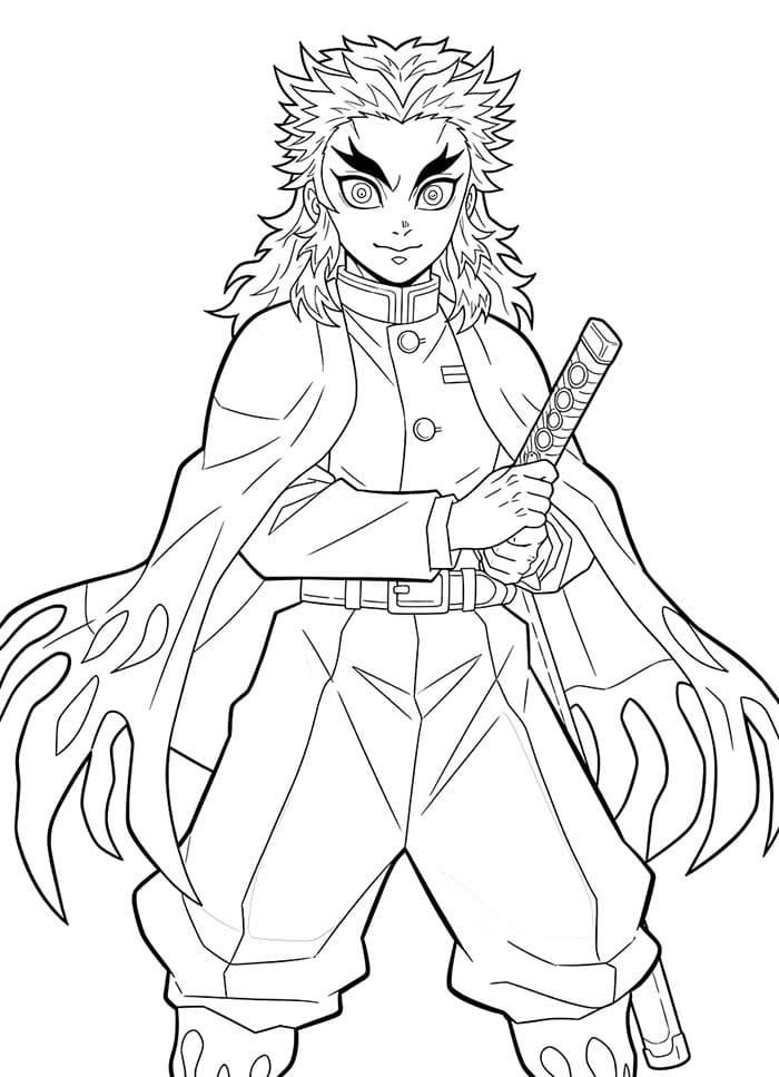 Kyojuro Rengoku serius