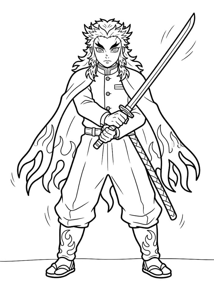 Kyojuro Rengoku sikap Bertempur