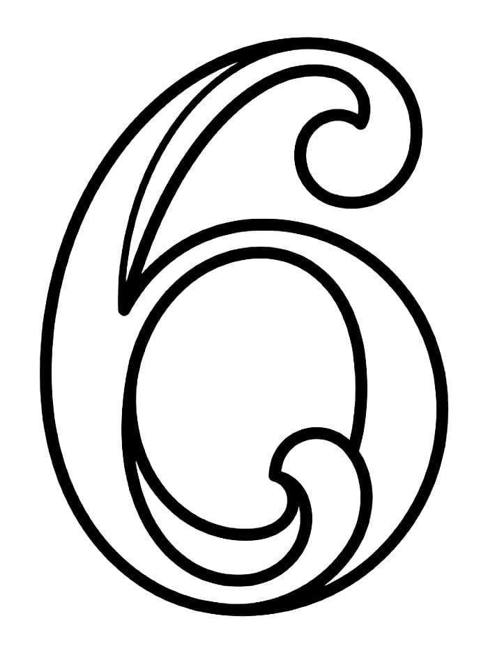 Monogram Angka 6