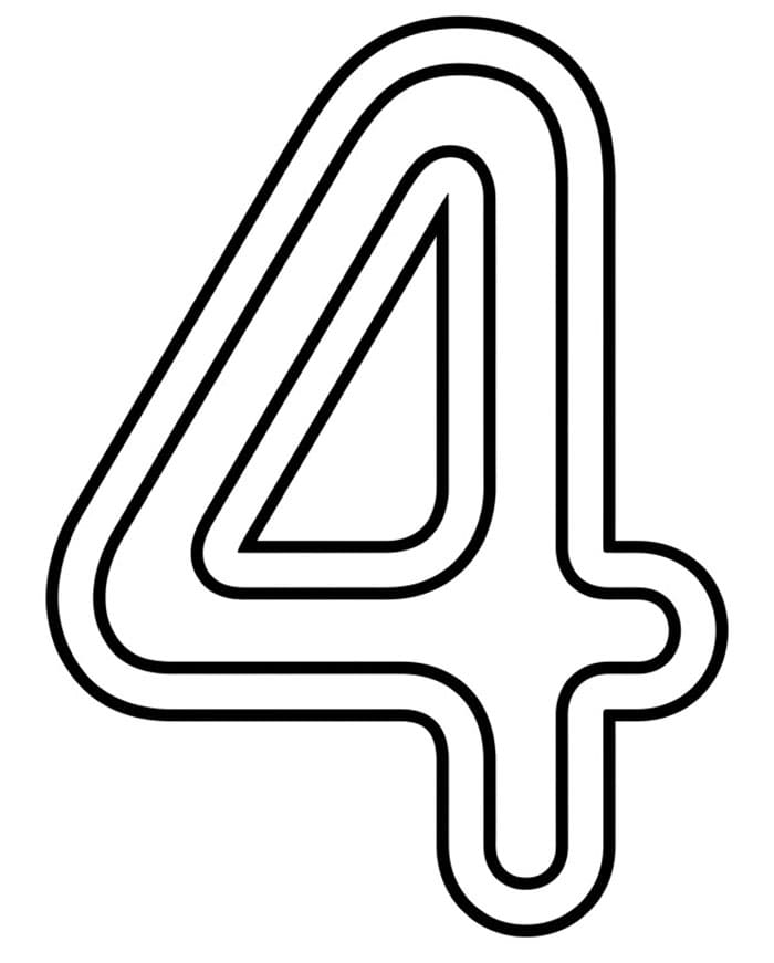 Neon Angka 4