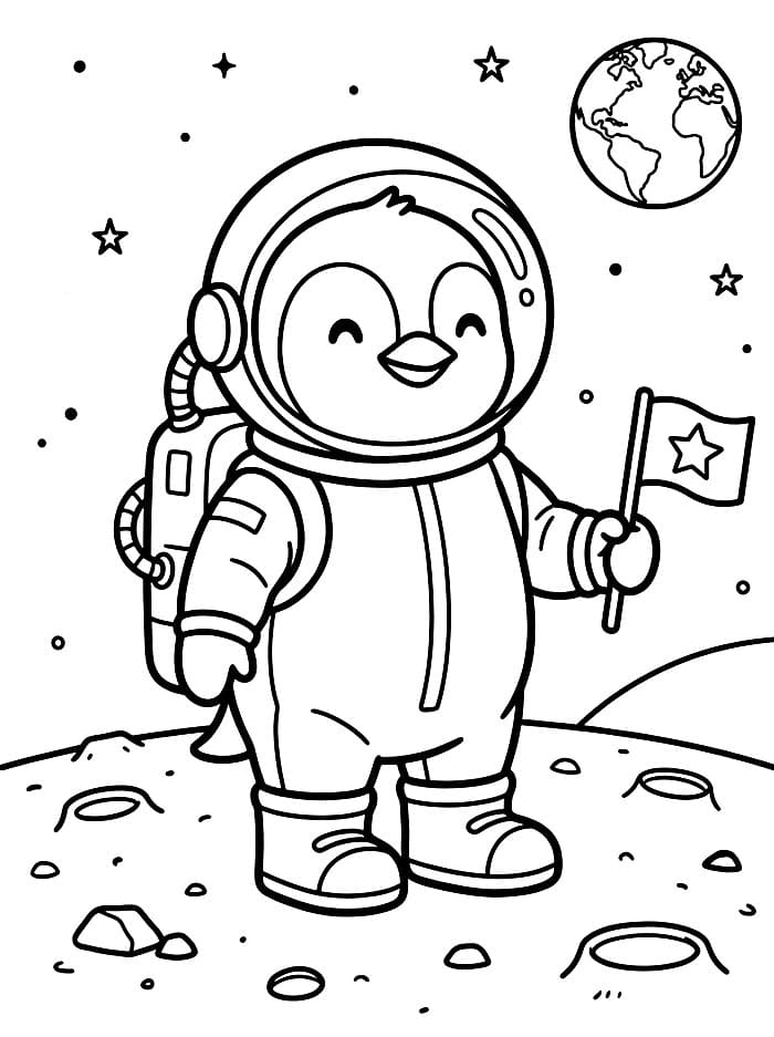 Penguin astronot