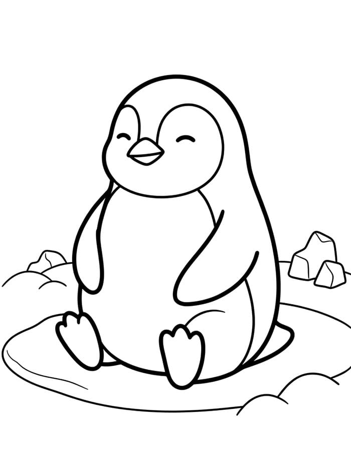 Penguin duduk gratis