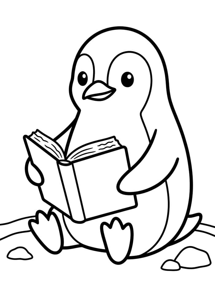 Penguin membaca