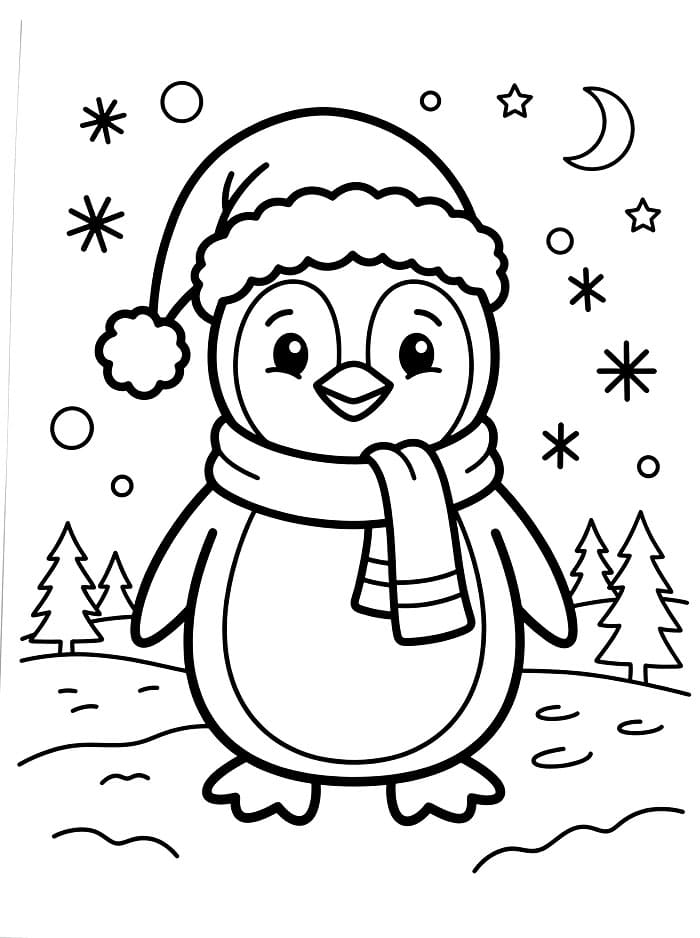Penguin Natal gratis