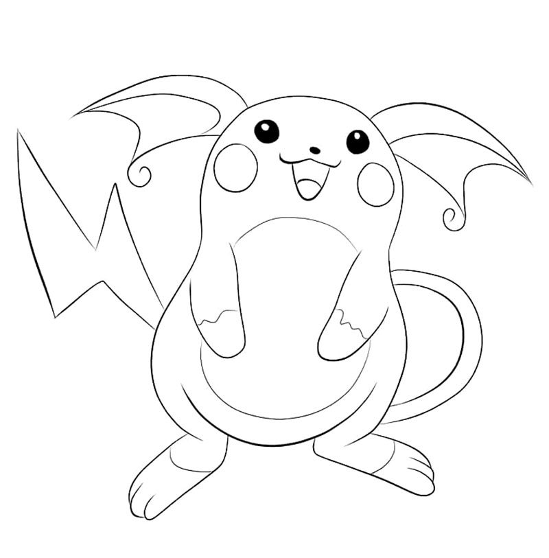 Pokemon Raichu yang Lucu